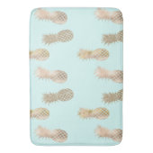 Tapis De Bain Ananas Chic Mint Gold Glam (devant Vertical)