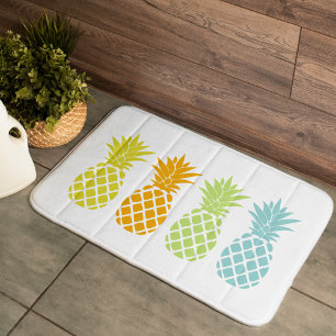 Tapis De Bain Ananas colorés