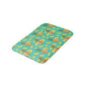 Tapis De Bain Ananas En Couleur Turquoise (Angle)