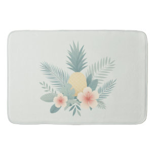 Tapis De Bain Ananas floral & Hawaiian