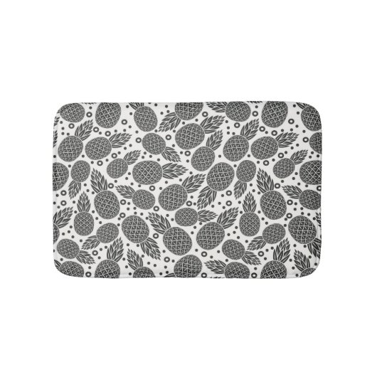 Tapis De Bain Ananas monochromes (Devant)