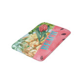 Tapis De Bain Ananas Pastèque Hibiscus Feuilles de Palmier Cool (Angle)