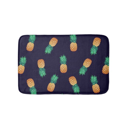 Tapis De Bain Ananas sur la marine (Devant)