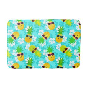 Tapis De Bain Ananas tropicaux en été amusant