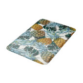 Tapis De Bain Ananas tropicaux et île exotique Feuille (Angle)