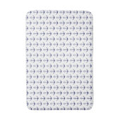 Tapis De Bain Ancrage bleu marine marine motif moderne (Devant (Vertical))