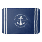 Tapis De Bain Ancre Bleu Bleu Bleu Nautique (Devant)