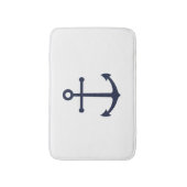 Tapis De Bain Ancre bleue marine (Devant (Vertical))