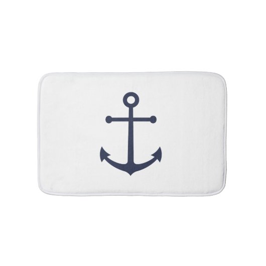 Tapis De Bain Ancre bleue marine (Devant)