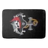 Tapis De Bain Ancre de crâne de pirate (Devant)