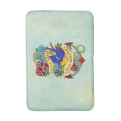 Tapis De Bain Ancre de vieille école (Devant (Vertical))