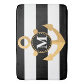 Tapis De Bain Ancre et bandes (devant Vertical)