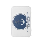 Tapis De Bain Ancre et corde élégantes (Devant (Vertical))