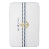Tapis De Bain Ancre nautique, Corde (devant Vertical)