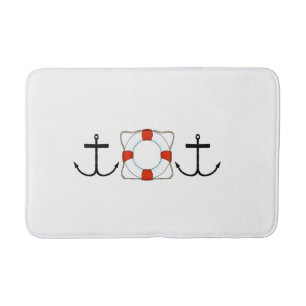 Tapis De Bain Ancres à l'écart du chaume de bain