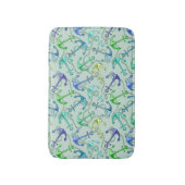 Tapis De Bain Ancres flottantes et motif de corde (Devant (Vertical))