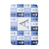 Tapis De Bain Ancres monogramme (Devant (Vertical))