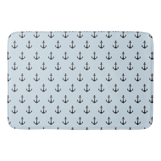 Tapis De Bain Ancres Silhouette Plancher Mat (Devant)