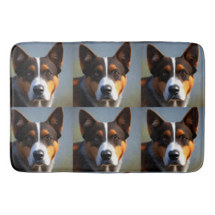 Tapis De Bain Andy The Australian Blue Heeler,