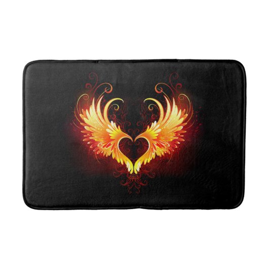 Tapis De Bain Angel Fire Heart with Wings (Devant)
