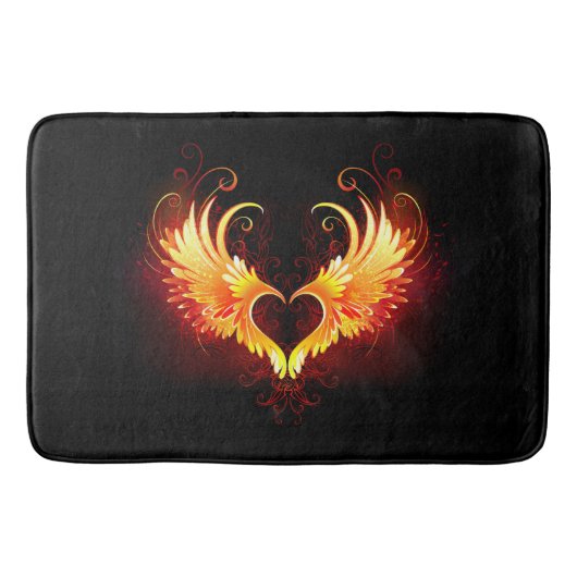 Tapis De Bain Angel Fire Heart with Wings (Devant)