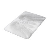 Tapis De Bain ANGEL WINGS Blanc Personnalisé Monogramme (Angle)