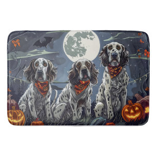 Tapis De Bain Anglais Setter Halloween Éffrayant