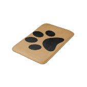 Tapis de bain animal d'empreinte de patte (Angle)