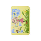 Tapis de bain animated d'enfants de petite fille (Devant (Vertical))