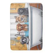 Tapis De Bain Animaux amusants dans le bain (devant Vertical)