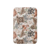 Tapis De Bain Animaux de bébé en bois (Devant (Vertical))