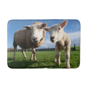 Tapis De Bain Animaux de bébés cutest Agneau nouveau-né & mama