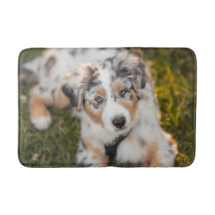 Tapis De Bain Animaux de bébés cutest   Australian Shepherd Pupp