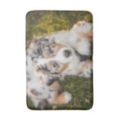 Tapis De Bain Animaux de bébés cutest | Australian Shepherd Pupp (Devant (Vertical))