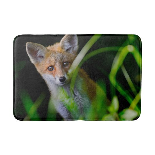 Tapis De Bain Animaux de bébés cutest | Baby Red Fox (Devant)