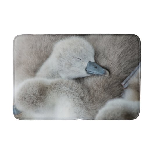 Tapis De Bain Animaux de bébés cutest | Bébé Mute Swan (Devant)