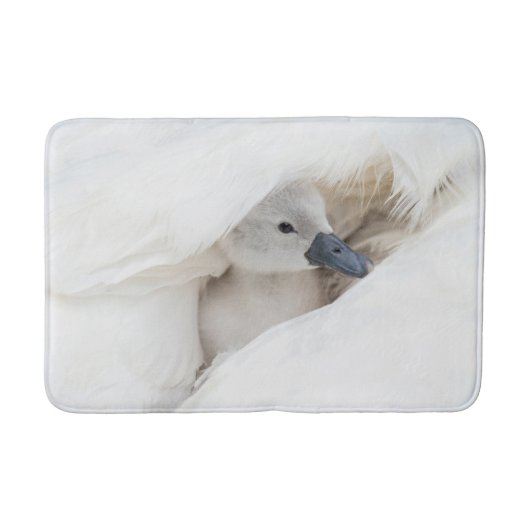 Tapis De Bain Animaux de bébés cutest | Bébé Mute Swan (Devant)