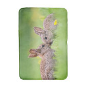 Tapis De Bain Animaux de bébés cutest | Bunny Kiss (Devant (Vertical))