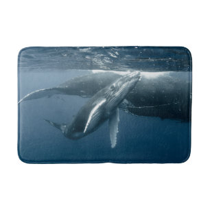 Tapis De Bain Animaux de bébés cutest   Calf de baleine à bosse