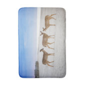 Tapis De Bain Animaux de bébés cutest | Cerfs sur la plage (Devant (Vertical))