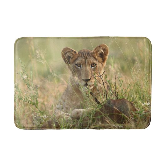 Tapis De Bain Animaux de bébés cutest | Cute Baby Lion Cub (Devant)