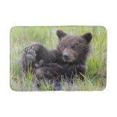 Tapis De Bain Animaux de bébés cutest | Cute Brown Bear Cub Joue (Devant)