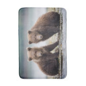 Tapis De Bain Animaux de bébés cutest | Deux petits ours d'ours (Devant (Vertical))