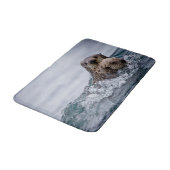 Tapis De Bain Animaux de bébés cutest | Otter Baby & Mère (Angle)