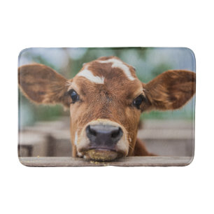 Tapis De Bain Animaux de bébés cutest   Petite vache