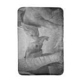 Tapis De Bain Animaux de bébés cutest | Salutation des éléphants (Devant (Vertical))
