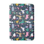 Tapis De Bain Animaux de vacances et icônes Motif (Devant (Vertical))