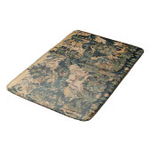 Tapis De Bain ANIMAUX D'IMAGINAIRE, CHEVAUX, BOIS Bleu Vert Flor (Angle)