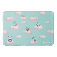 Animaux mignons Sur Les Nuages Monogramme