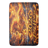 Tapis De Bain Année du Cheval de Feu 2026 (devant Vertical)